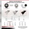 Service Caster 3 Inch Black Hooded Neoprene Rubber 3/8 Inch Threaded Stem Caster SCC-TS03S310-NPRB-BK-381615 - alternate 4
